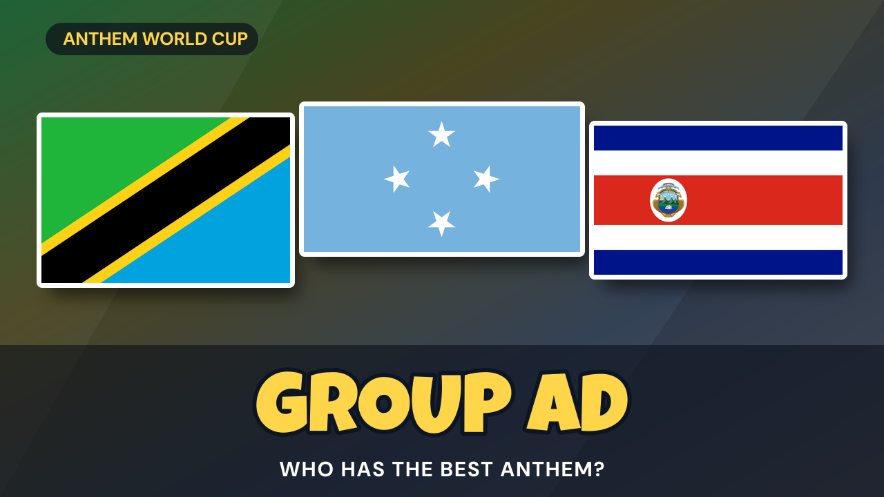Group AD — FlagDash Anthem World Cup 2026